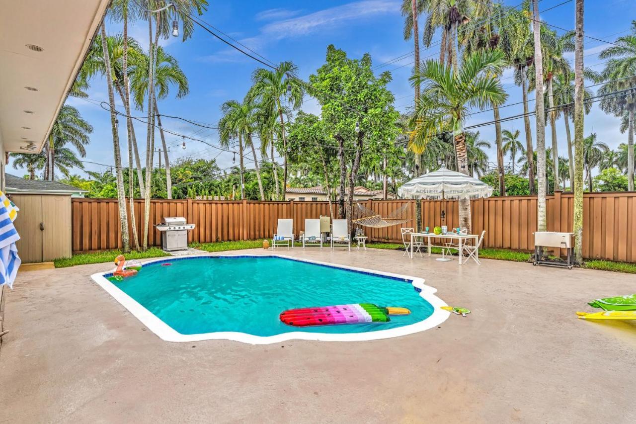 Tropical Oasis With Pool 10 Mins Airport & 5 Mins Beach Hollywood Eksteriør bilde