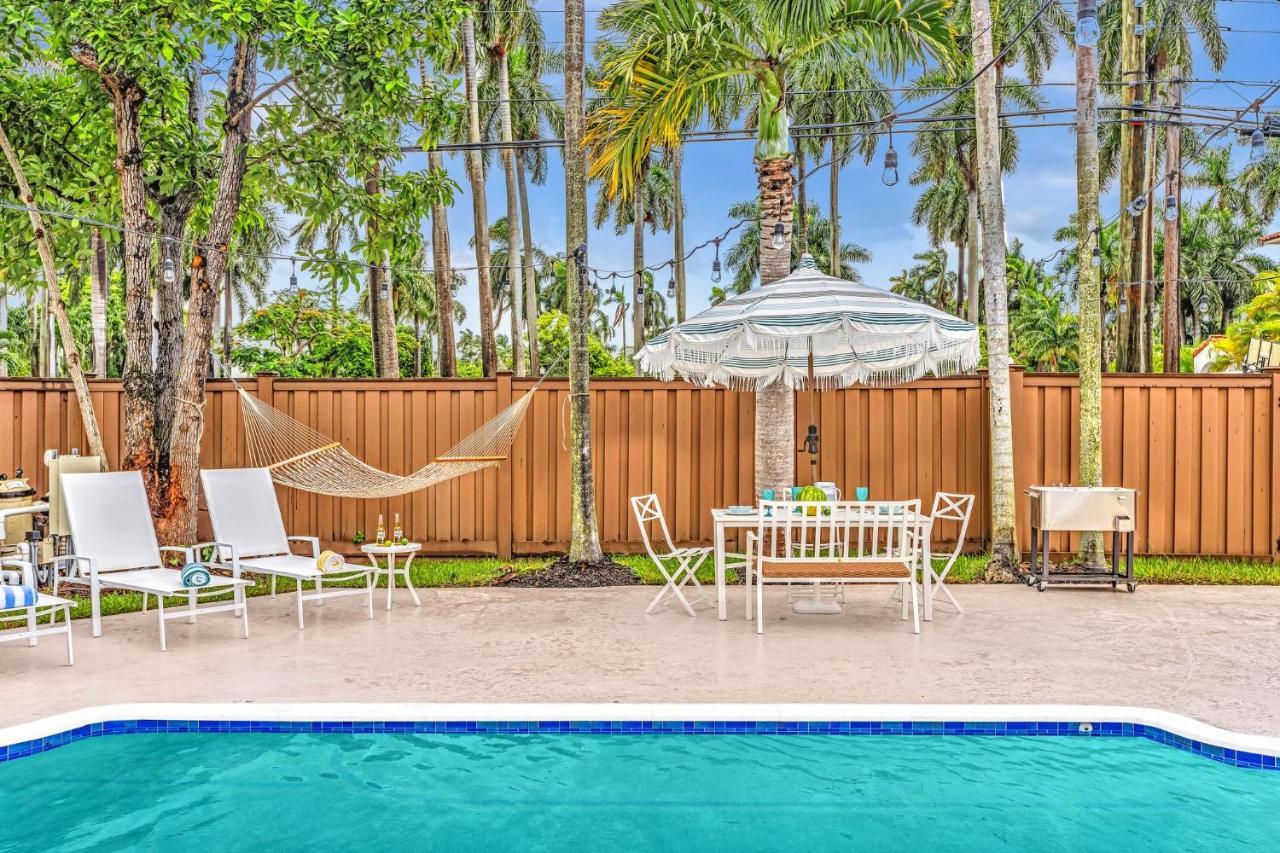 Tropical Oasis With Pool 10 Mins Airport & 5 Mins Beach Hollywood Eksteriør bilde