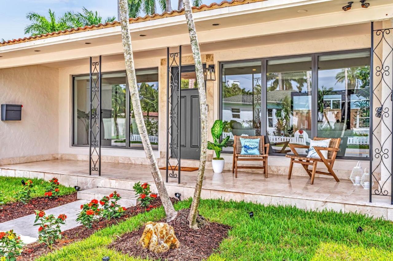 Tropical Oasis With Pool 10 Mins Airport & 5 Mins Beach Hollywood Eksteriør bilde