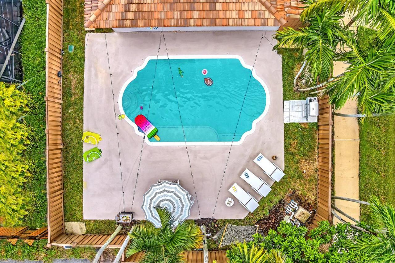 Tropical Oasis With Pool 10 Mins Airport & 5 Mins Beach Hollywood Eksteriør bilde