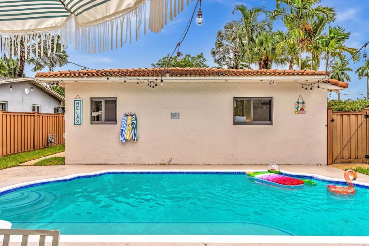 Tropical Oasis With Pool 10 Mins Airport & 5 Mins Beach Hollywood Eksteriør bilde